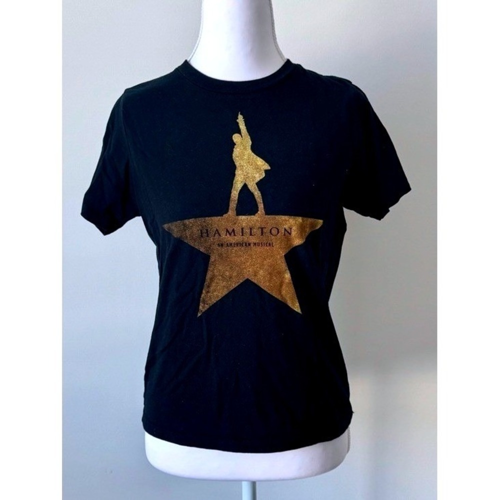 Hamilton Musical Tee Black Graphic Tee - Youth L